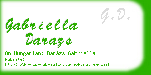 gabriella darazs business card
