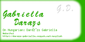 gabriella darazs business card